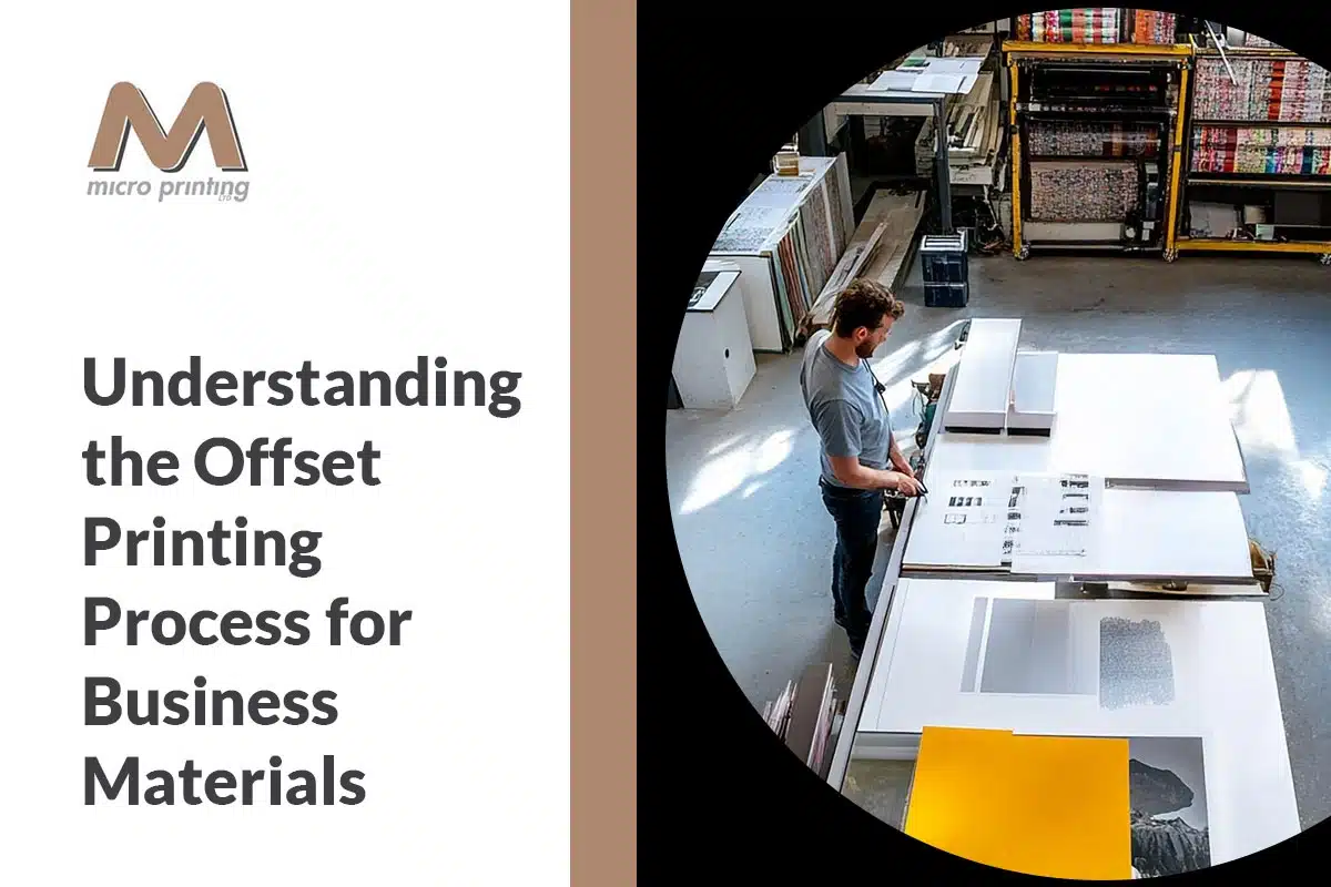 Offset printing press in operation