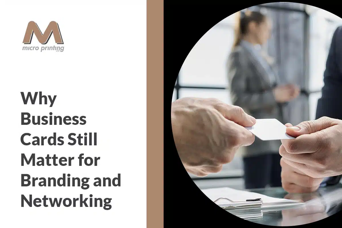 Business cards for networking